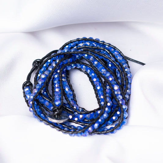 Blue Stone Wrap Bracelet