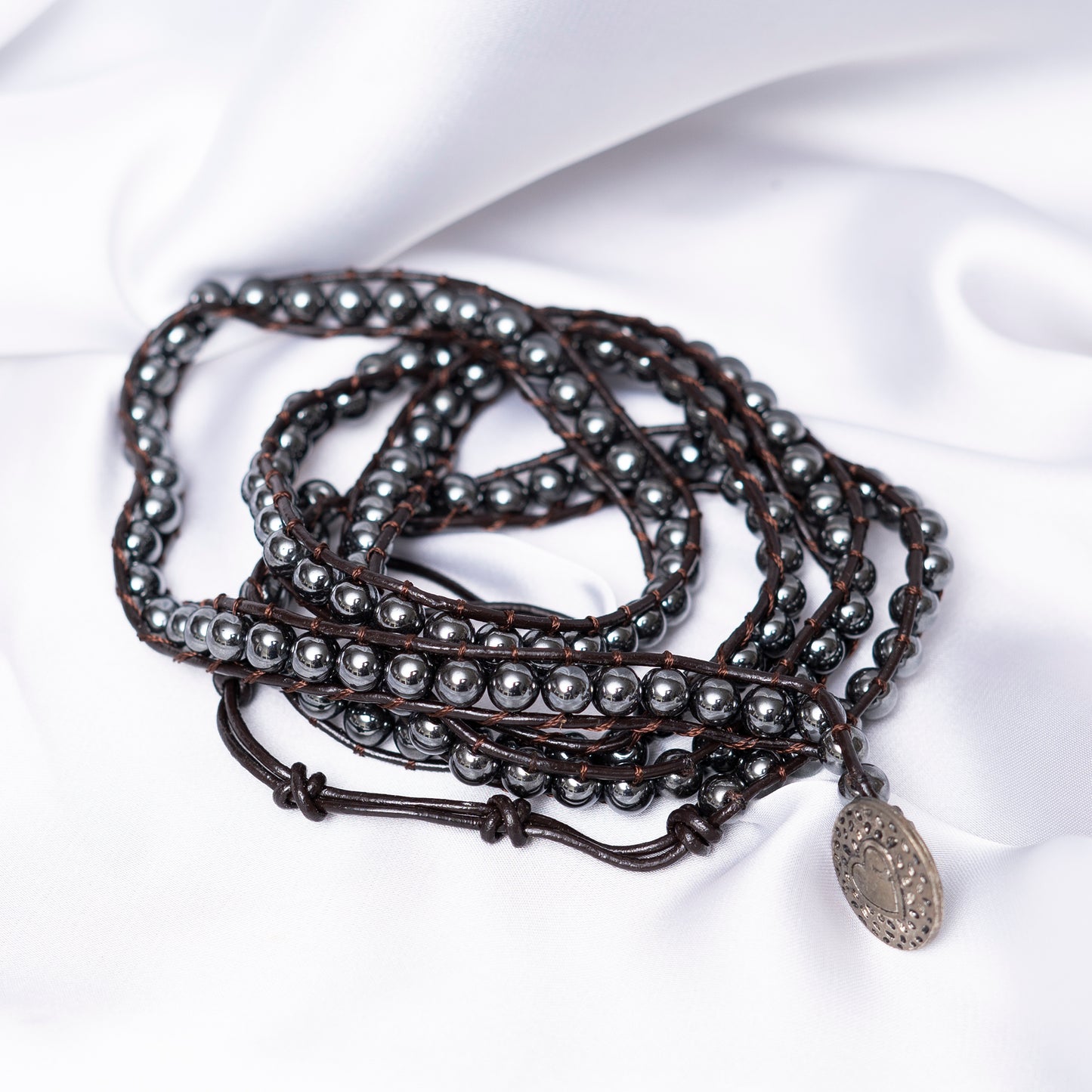 Black Stone Wrap Bracelet