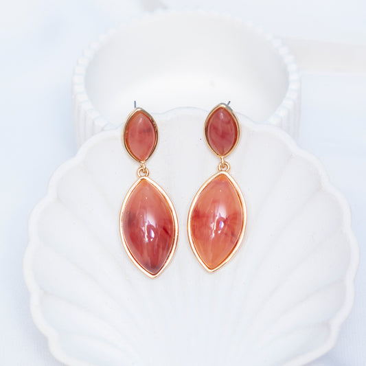 Red Stones Earring