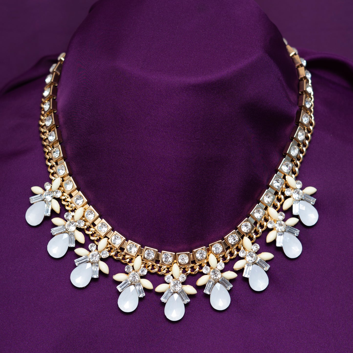 White Crystals Necklace