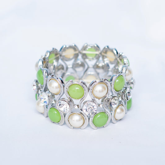 Green Pearls Bracelet