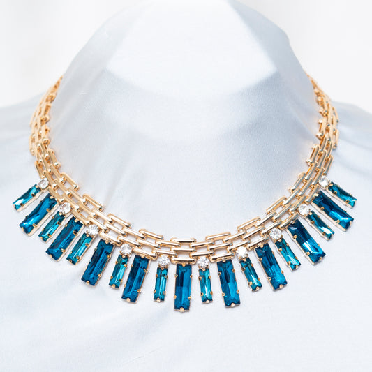 Blue Crystals Necklace