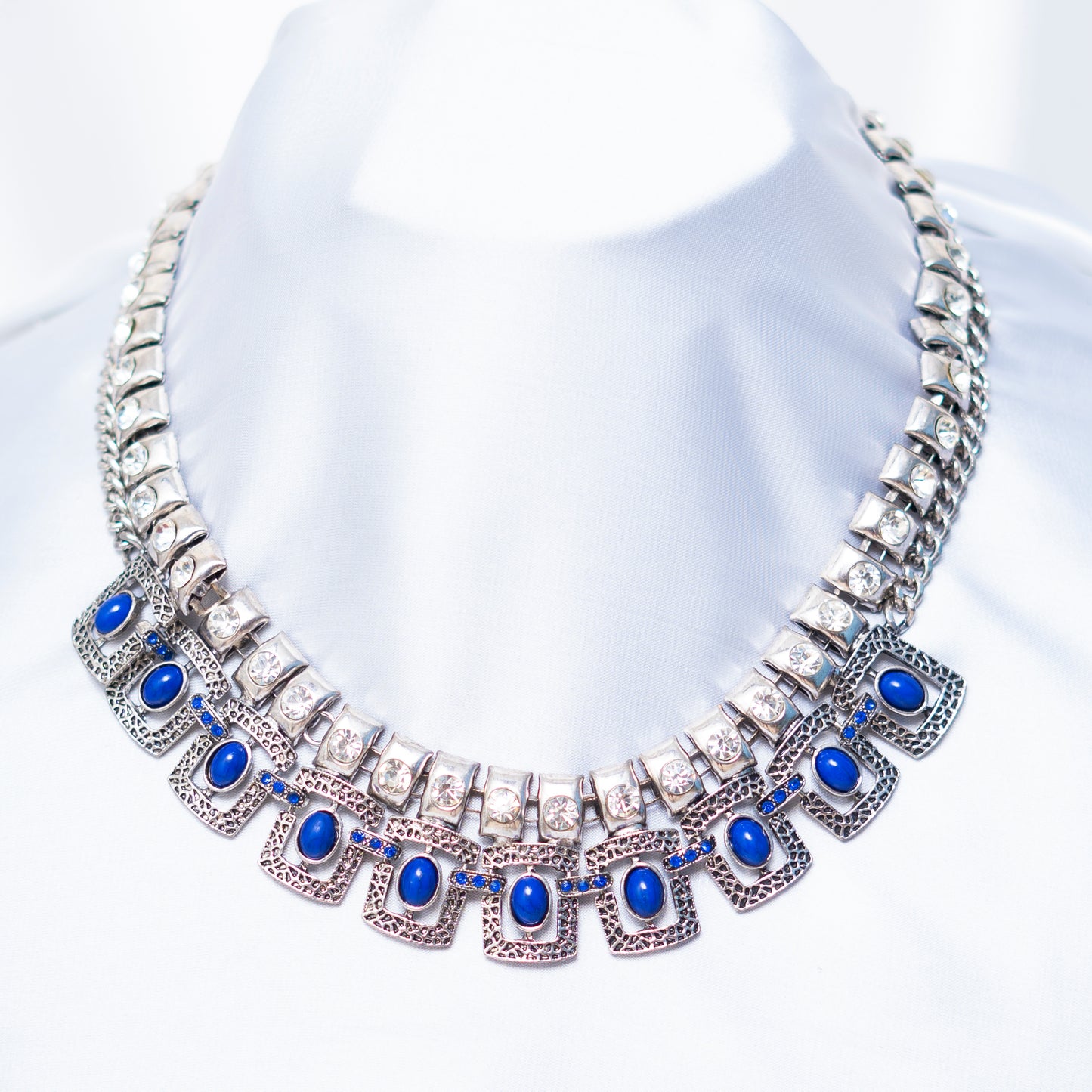 Blue N Silver Necklace