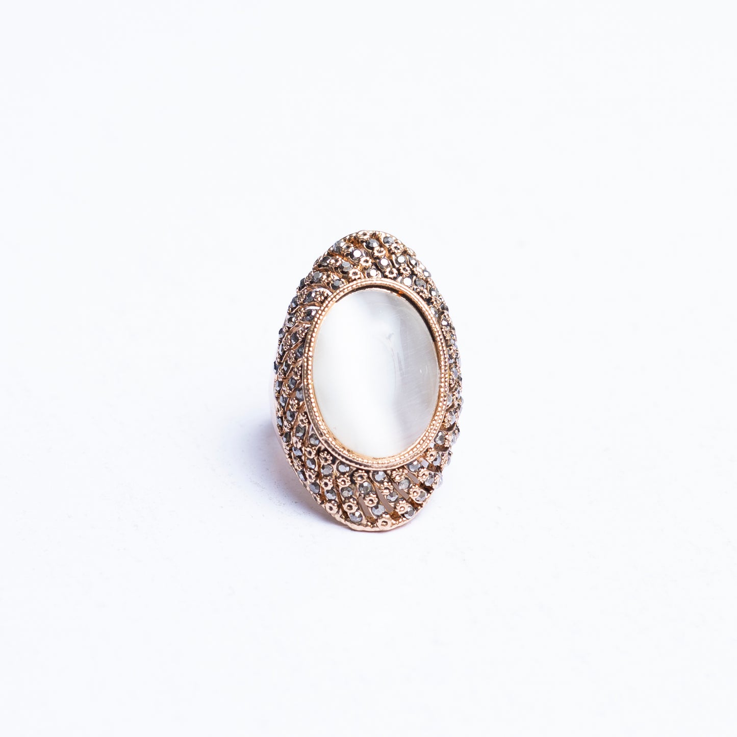 Golden n Stone Ring