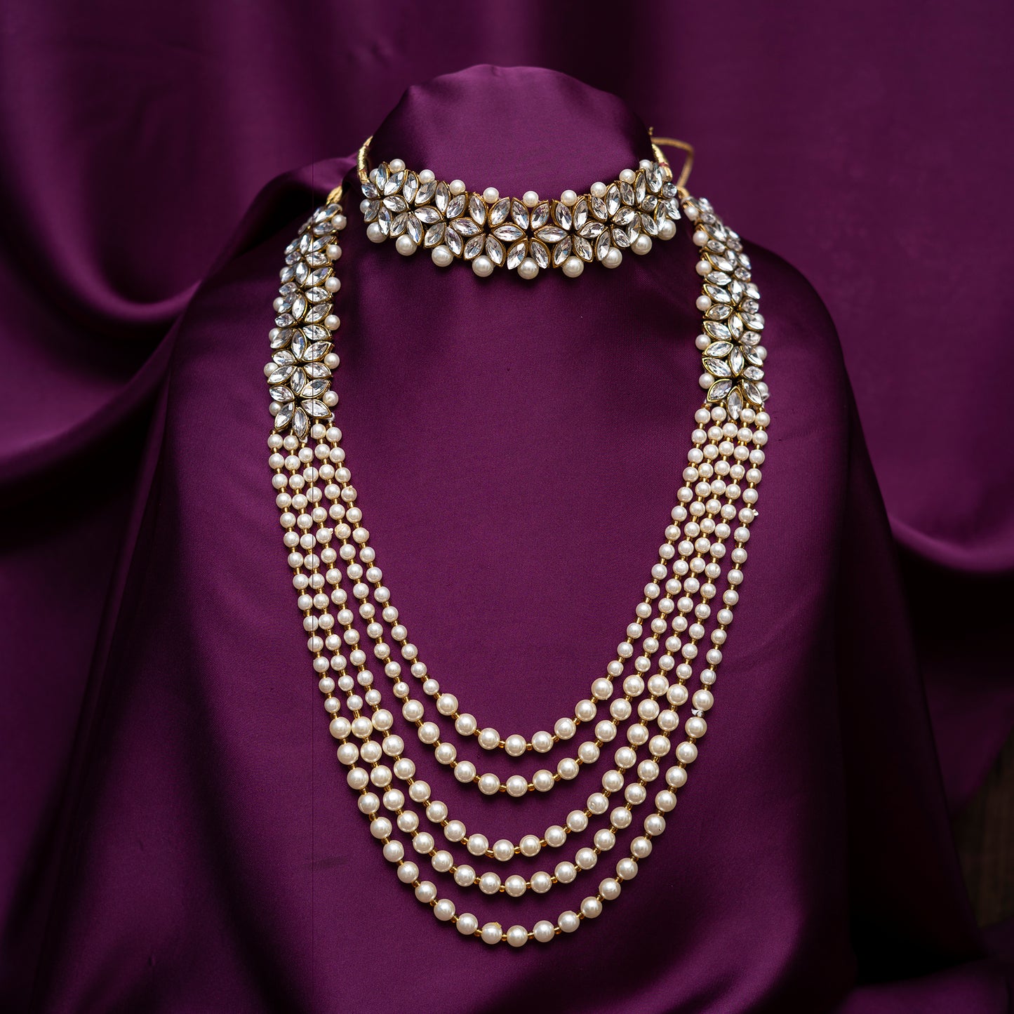 Pearl and Kundan set