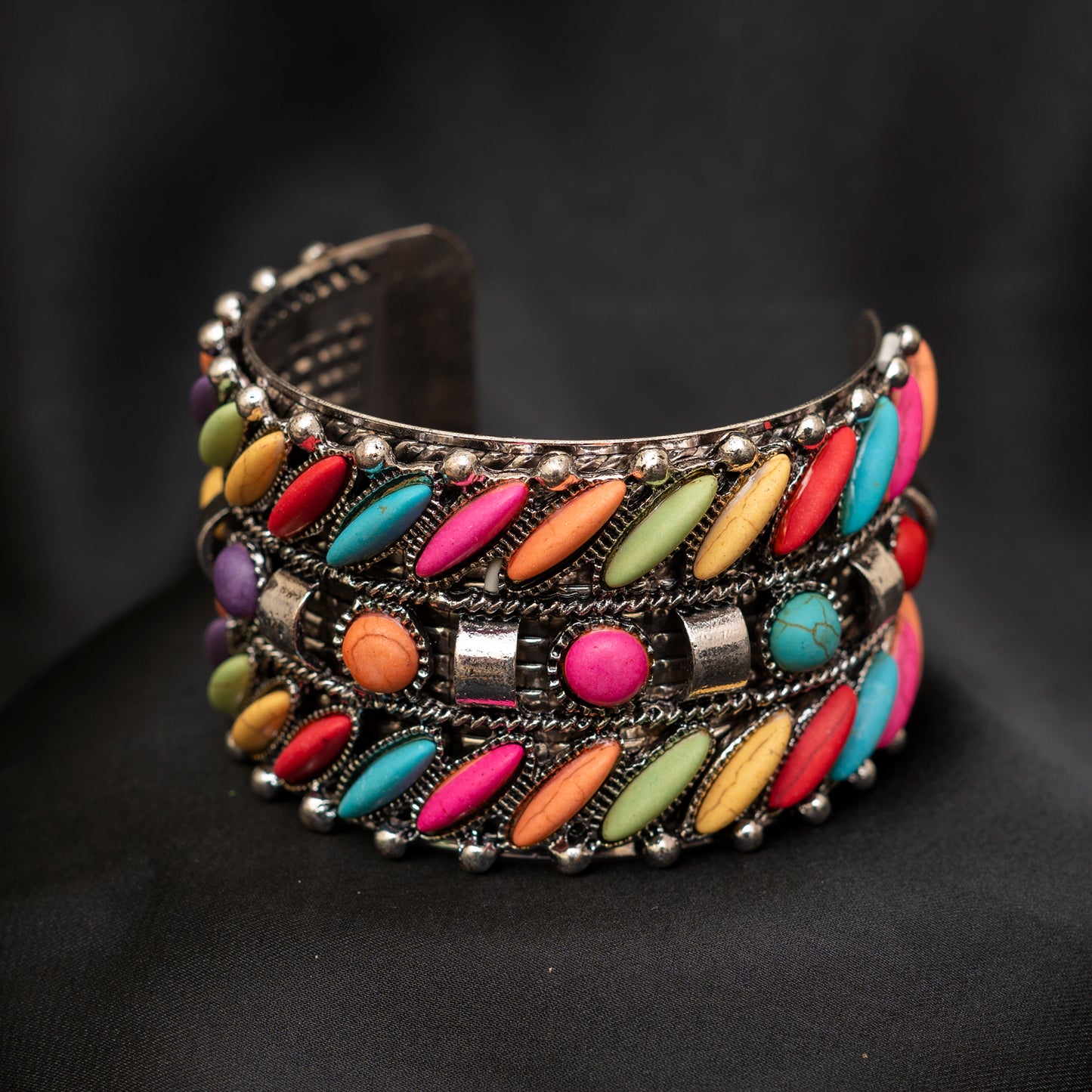 Multi Colored Stone Bracelet