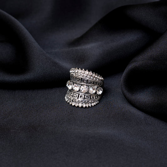 Silver N Zirconia Ring