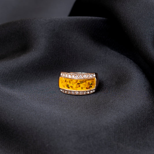 Yellow Stone N Zirconia Ring