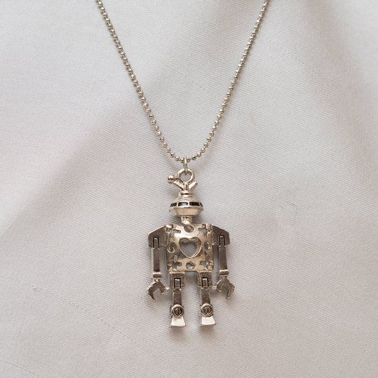 Silver Robot Pendant