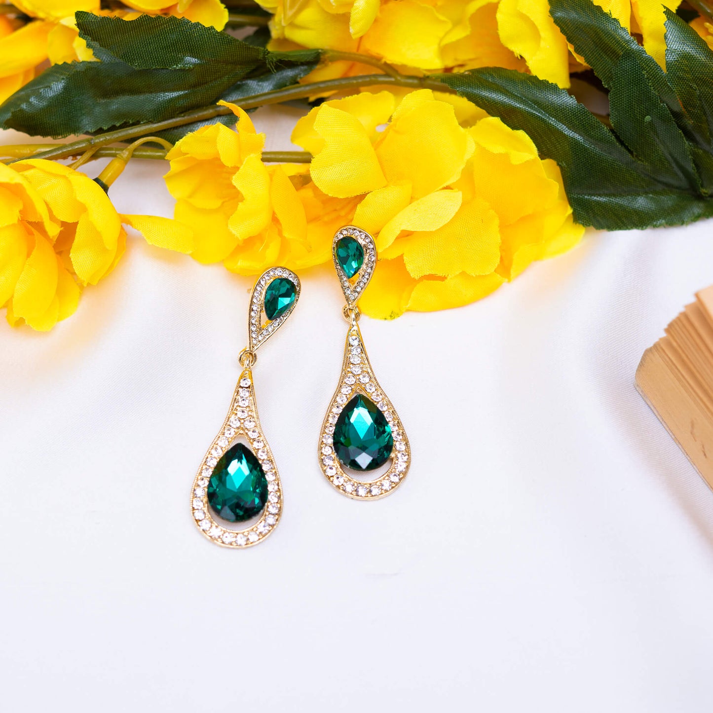 Emerald Stone Earrings