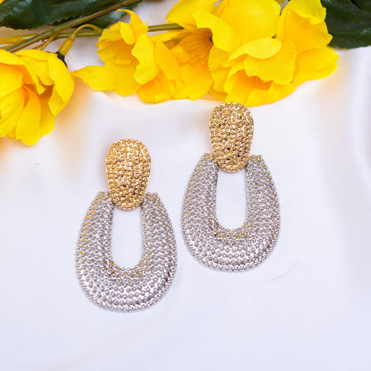 Silver N Gold Earrings