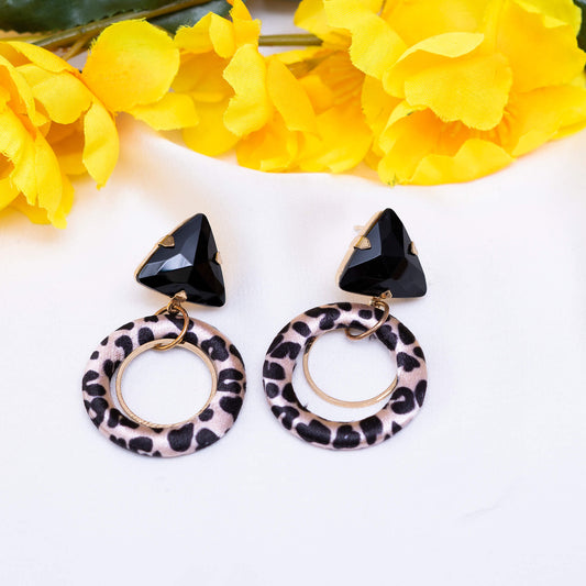 Black Stone Earrings