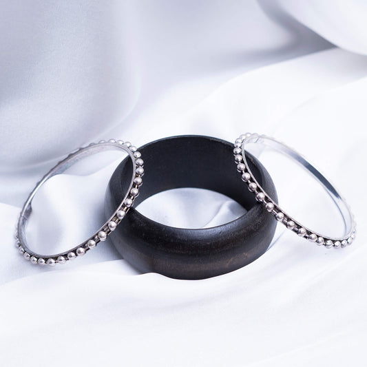 Black N Silver Bracelet