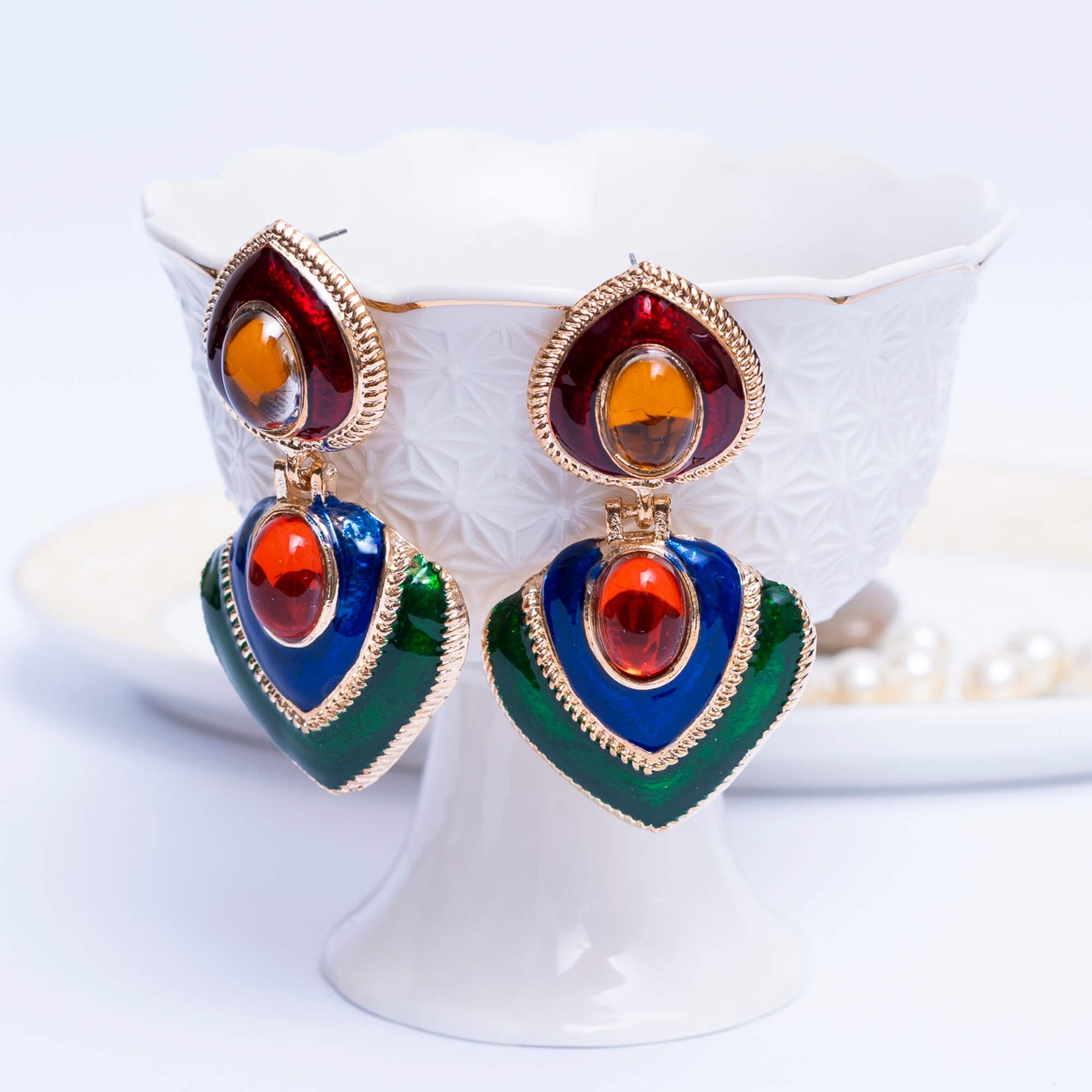 Antique Colorful Earrings